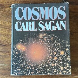 SIGNED Cosmos by Carl Sagan Vintage Hardcover Book